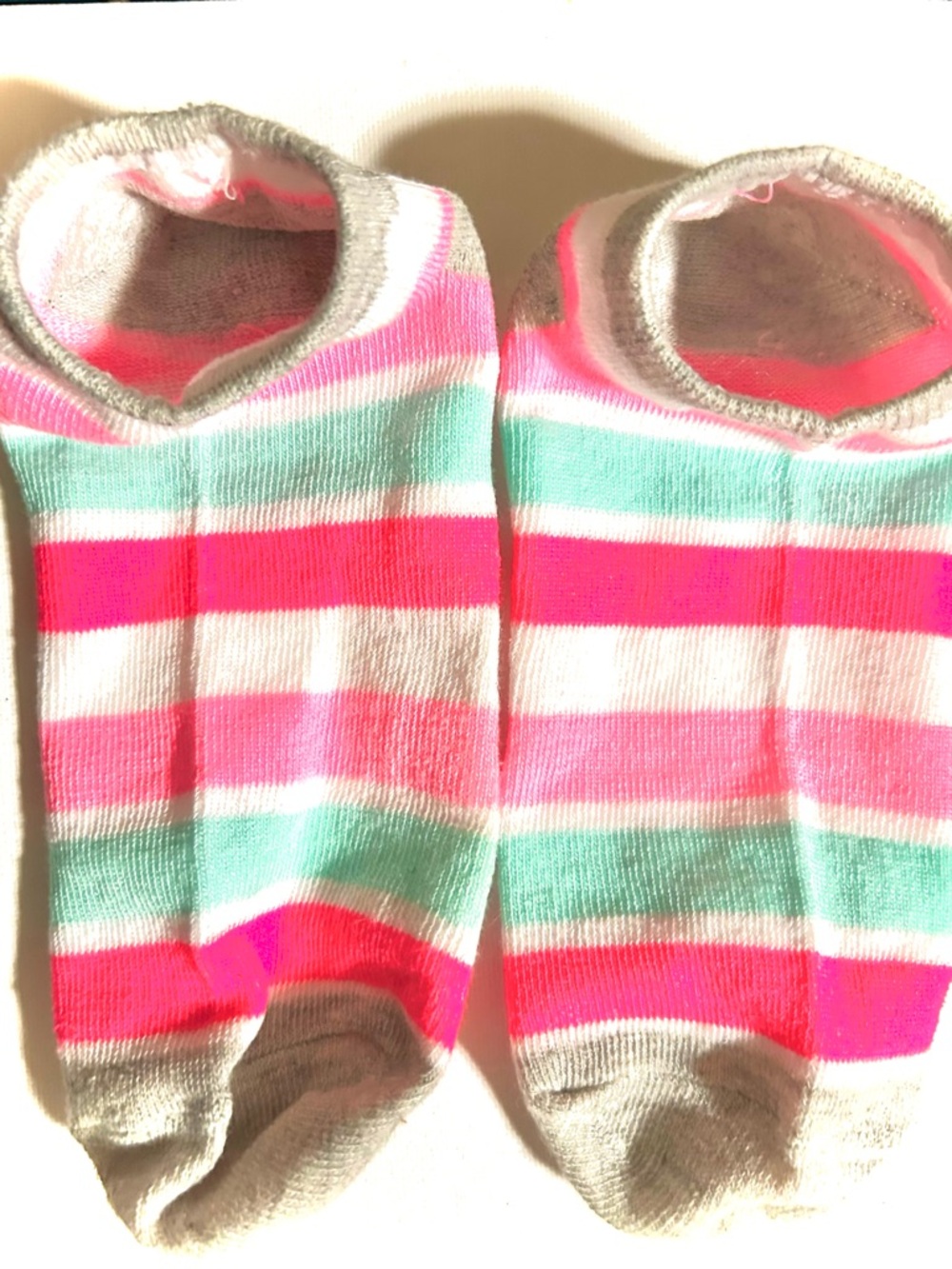 Spring Striped Ankle Socks